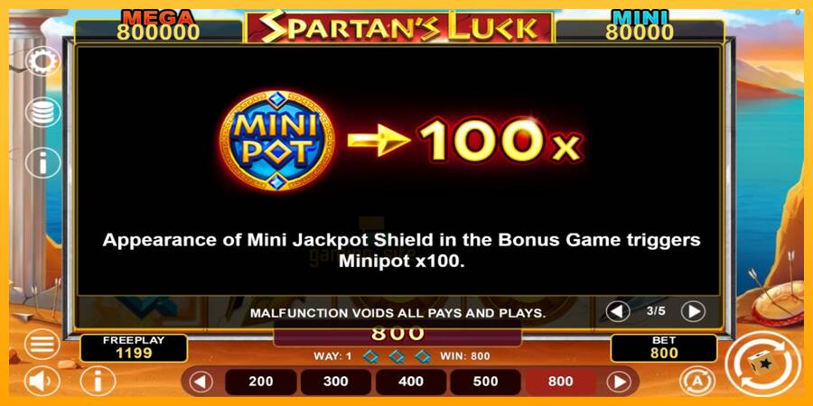 Spartans Luck Hold & Win gaming machine for money, picture 6