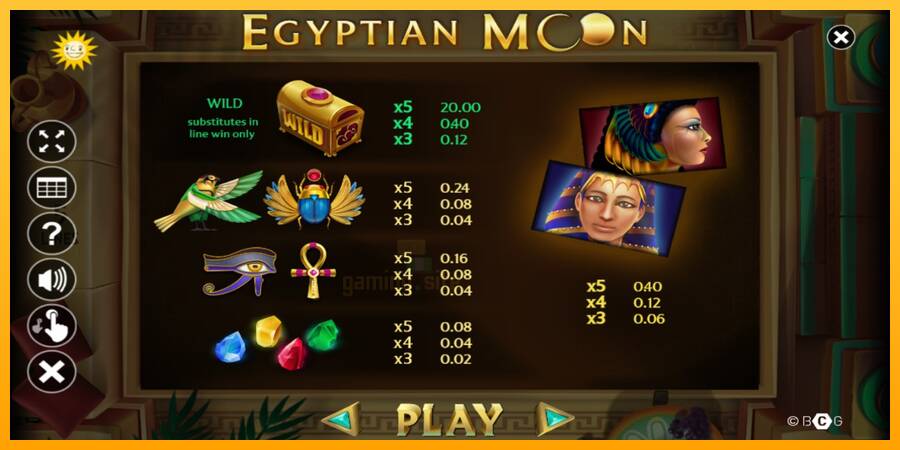 Egyptian Moon gaming machine for money, picture 4