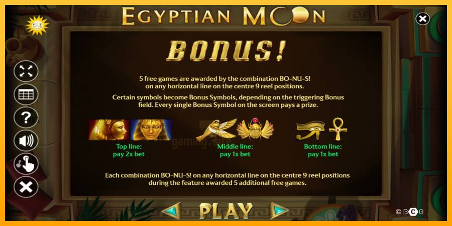 Egyptian Moon gaming machine for money, picture 5