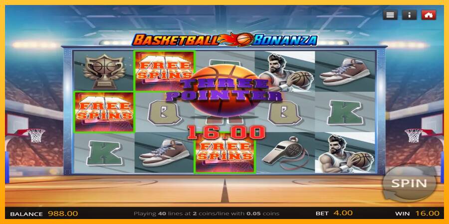 Basketball Bonanza gaming machine for money, picture 2