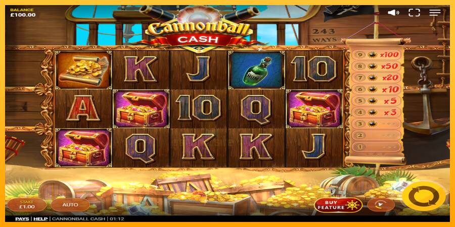 Cannonball Cash gaming machine for money, picture 2