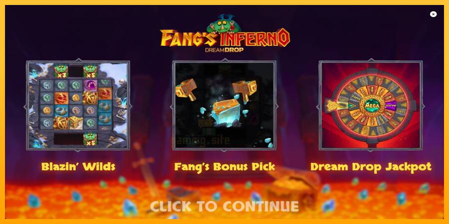 Fangs Inferno Dream Drop gaming machine for money, picture 1