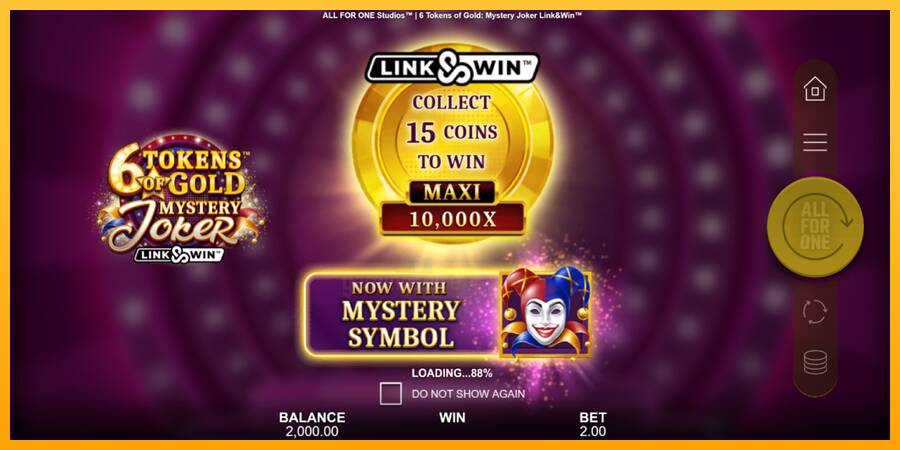 6 Tokens of Gold: Mystery Joker Link & Win gaming machine for money, picture 1