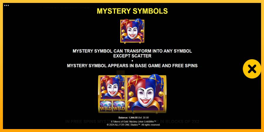 6 Tokens of Gold: Mystery Joker Link & Win gaming machine for money, picture 6