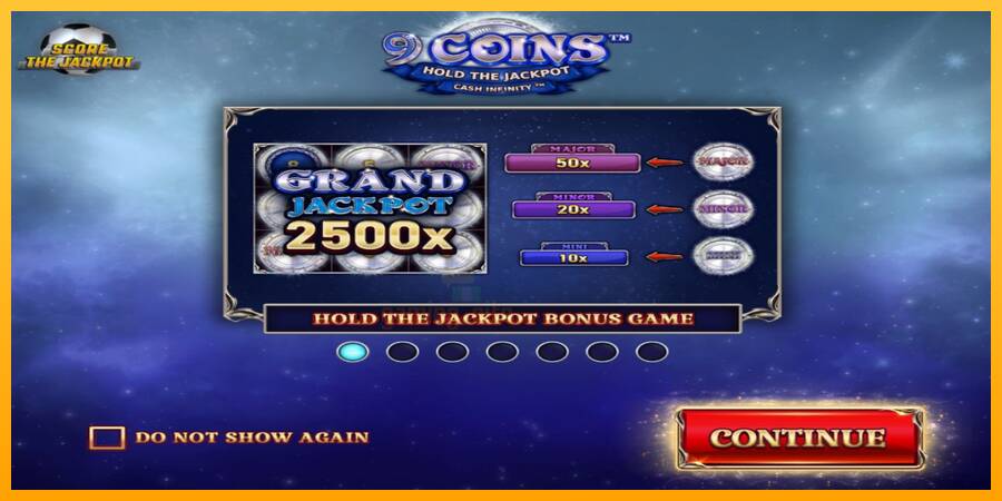 9 Coins Grand Platinum Edition Score The Jackpot gaming machine for money, picture 1