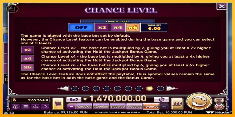 9 Coins Grand Platinum Edition Score The Jackpot gaming machine for money, picture 7