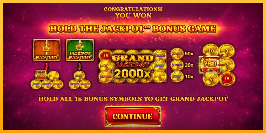 15 Coins Grand Gold Edition Score The Jackpot gaming machine for money, picture 3