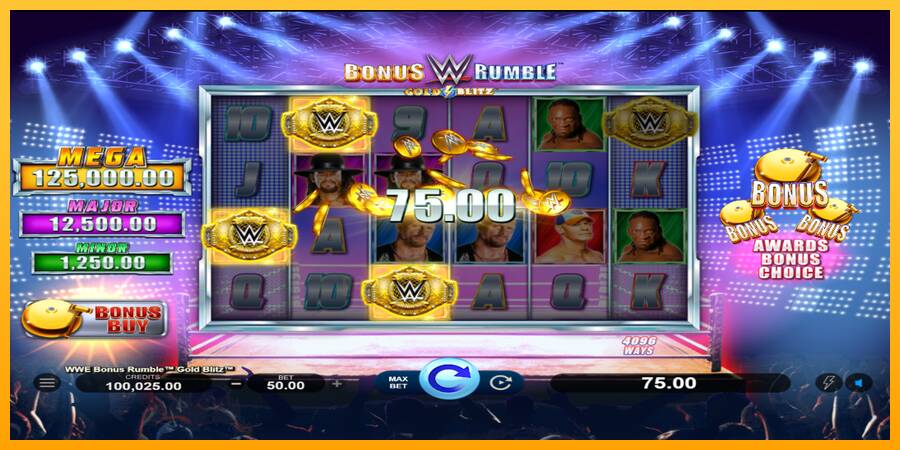 WWE Bonus Rumble Gold Blitz gaming machine for money, picture 2