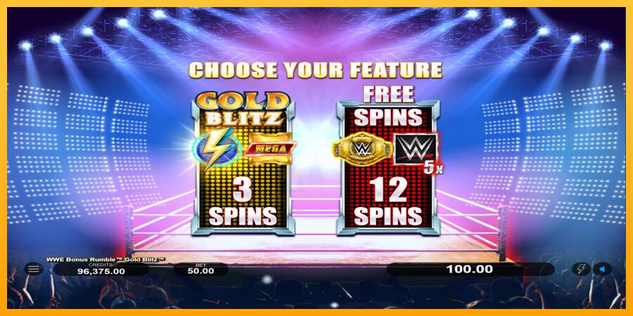 WWE Bonus Rumble Gold Blitz gaming machine for money, picture 3