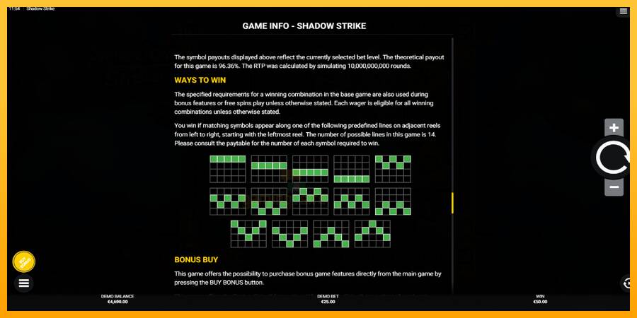 Shadow Strike gaming machine for money, picture 7