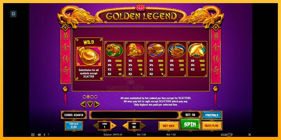 Golden Legend gaming machine for money, picture 5