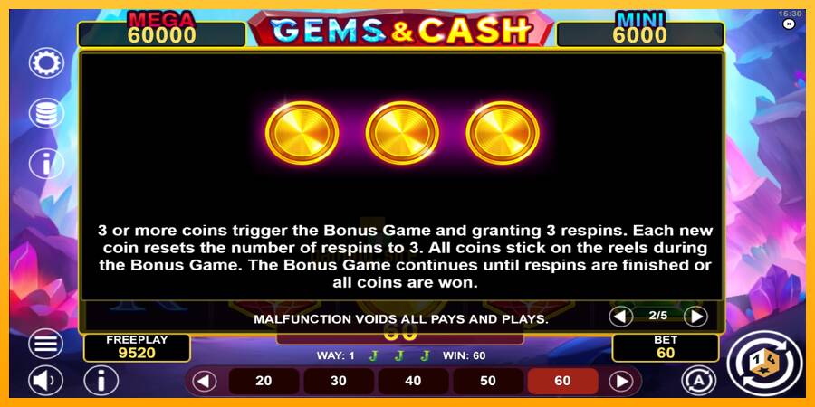 Gems & Cash gaming machine for money, picture 6