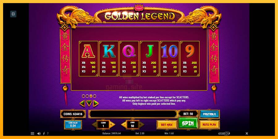 Golden Legend gaming machine for money, picture 6