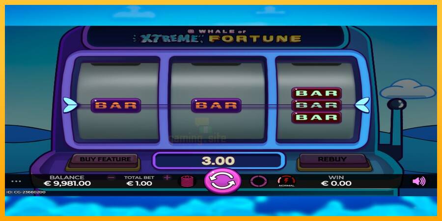 Whale of Xtreme Fortune gaming machine for money, picture 3