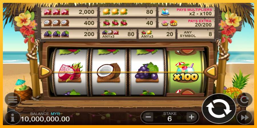 Aloha Fruit Punch gaming machine for money, picture 1