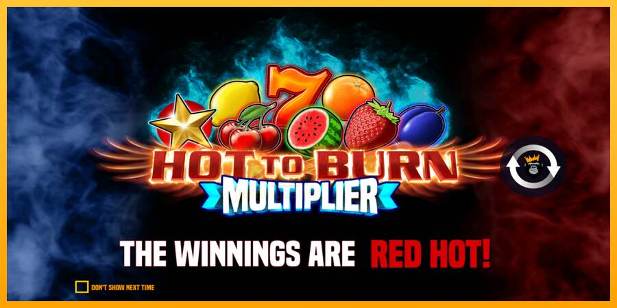 Hot to Burn Multiplier gaming machine for money, picture 1