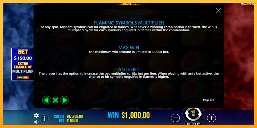 Hot to Burn Multiplier gaming machine for money, picture 6