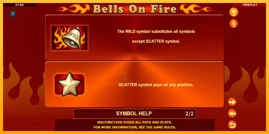 Bells on Fire gaming machine for money, picture 10