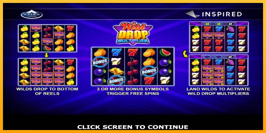 Wild Drop Multiplier gaming machine for money, picture 1