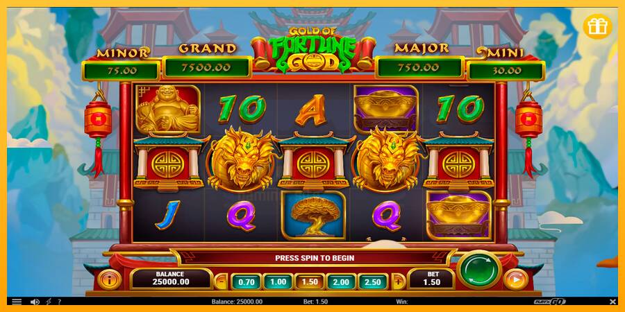 Gold of Fortune God gaming machine for money, picture 1