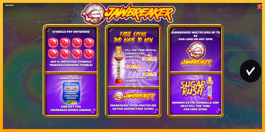 Jawbreaker gaming machine for money, picture 1