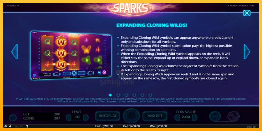 Sparks gaming machine for money, picture 4