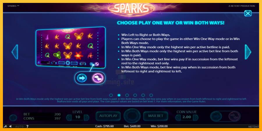 Sparks gaming machine for money, picture 5