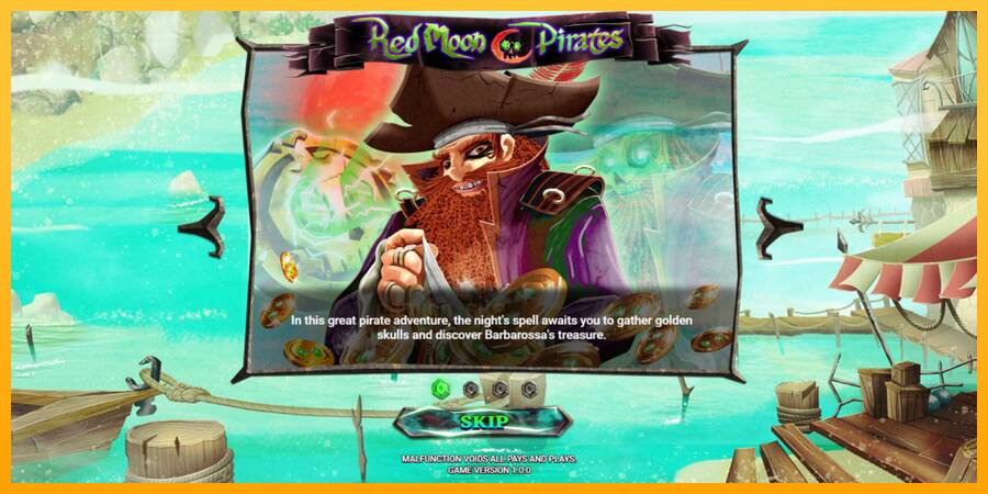 Red Moon Pirates gaming machine for money, picture 1