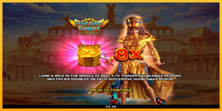 Hidden Egypt DoubleMax gaming machine for money, picture 1