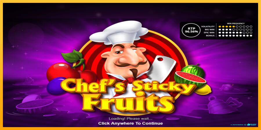 Chefs Sticky Fruits gaming machine for money, picture 1