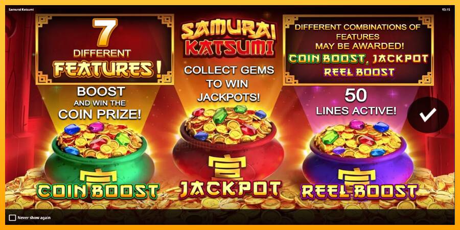 Samurai Katsumi gaming machine for money, picture 1