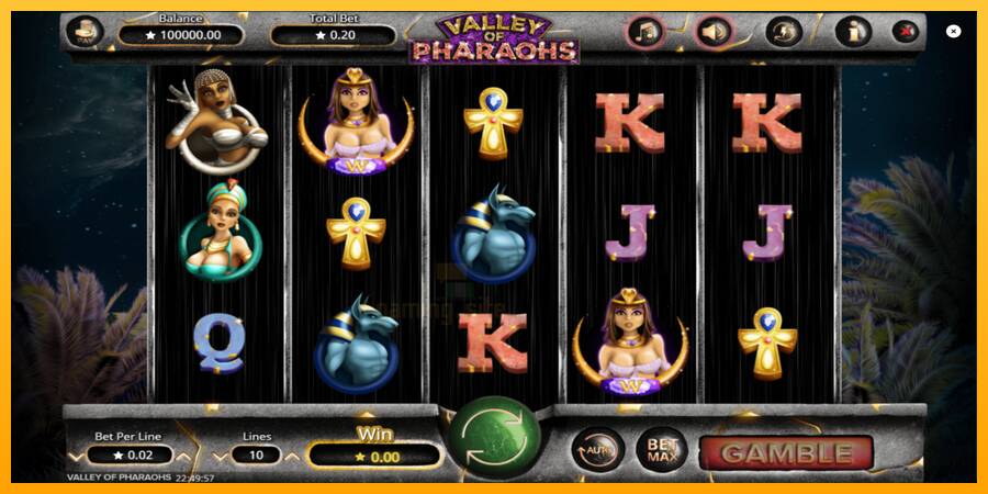 Valley of Pharaohs gaming machine for money, picture 2