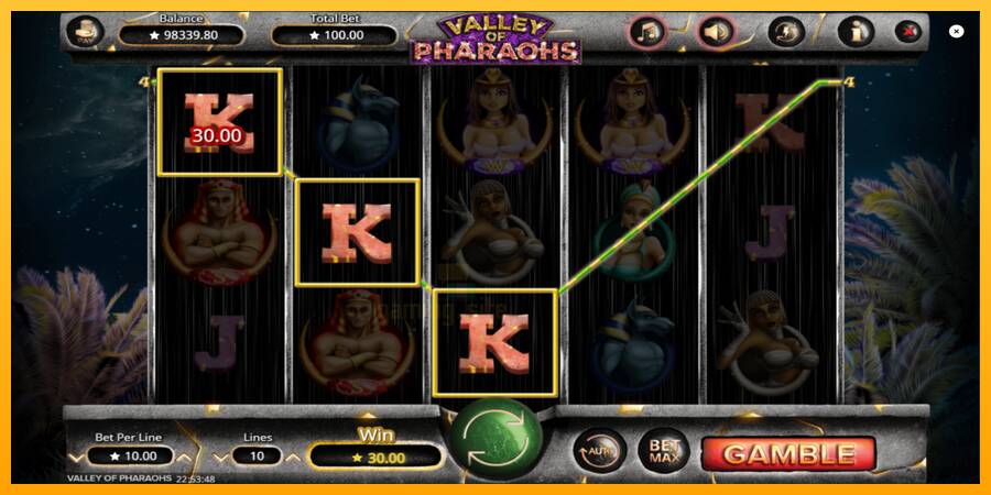 Valley of Pharaohs gaming machine for money, picture 5