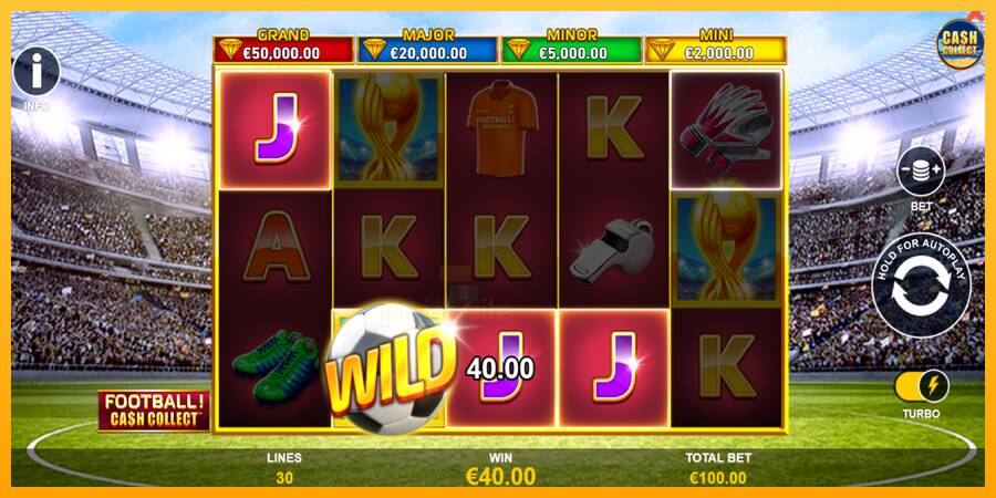 Football Cash Collect PowerPlay Jackpot gaming machine for money, picture 3