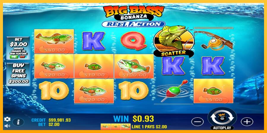 Big Bass Bonanza Reel Action gaming machine for money, picture 2