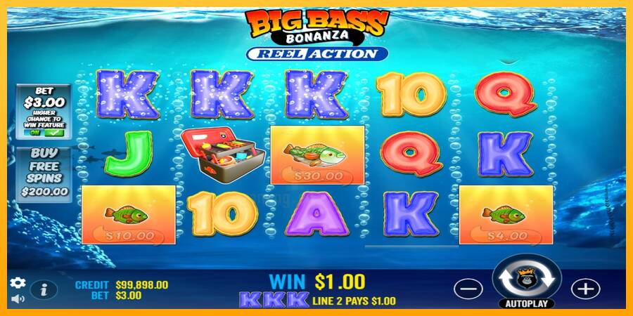 Big Bass Bonanza Reel Action gaming machine for money, picture 3