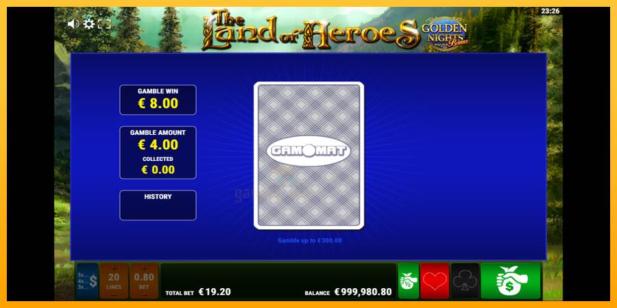 The Land of Heroes Golden Nights gaming machine for money, picture 4