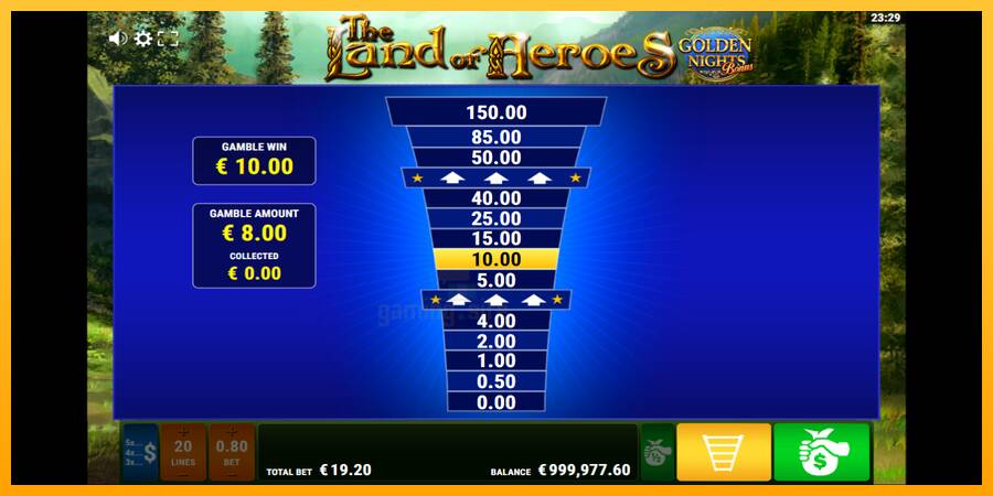 The Land of Heroes Golden Nights gaming machine for money, picture 6