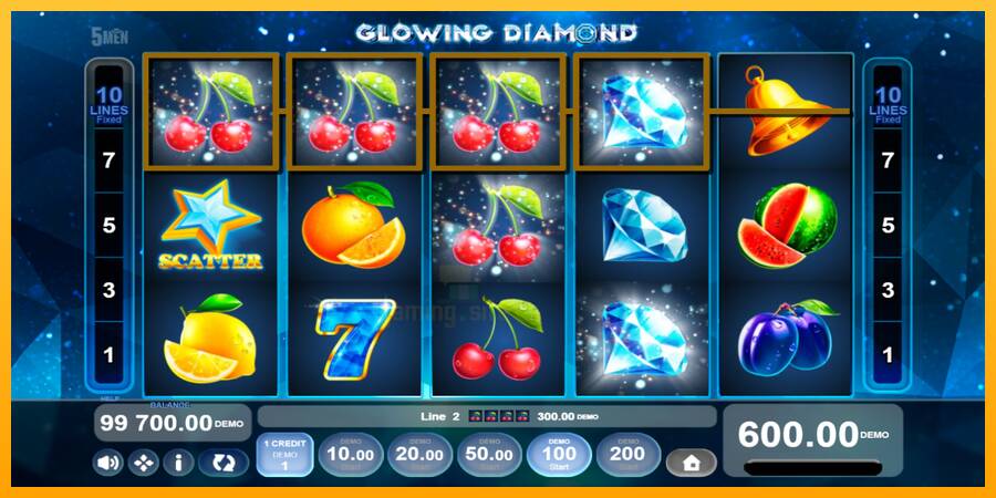 Glowing Diamond gaming machine for money, picture 3