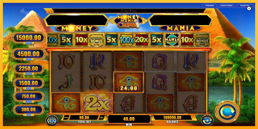 Money Mania Cleopatra gaming machine for money, picture 4