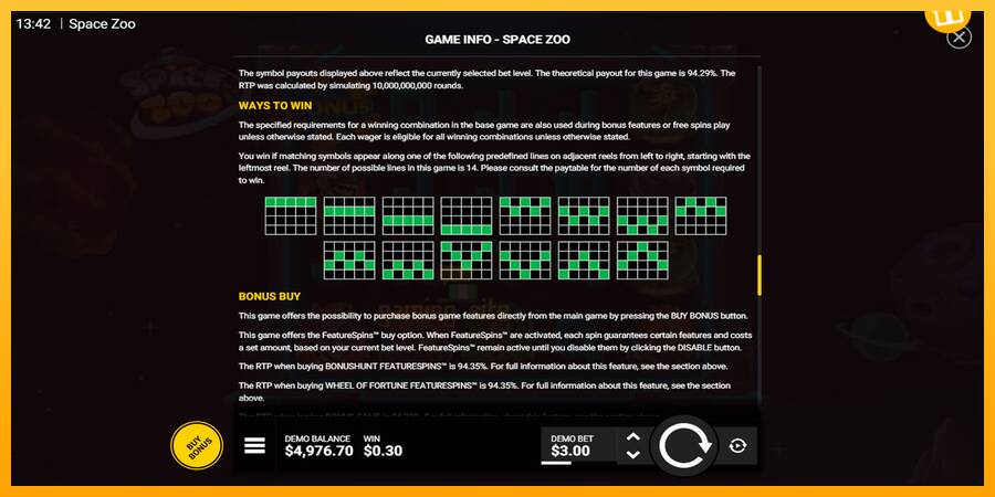 Space Zoo gaming machine for money, picture 7