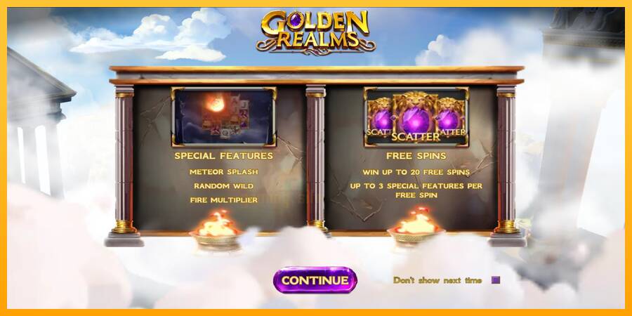 Golden Realms gaming machine for money, picture 1