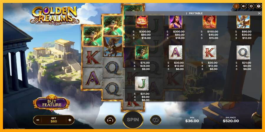 Golden Realms gaming machine for money, picture 5