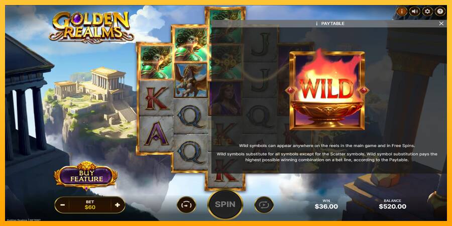 Golden Realms gaming machine for money, picture 6