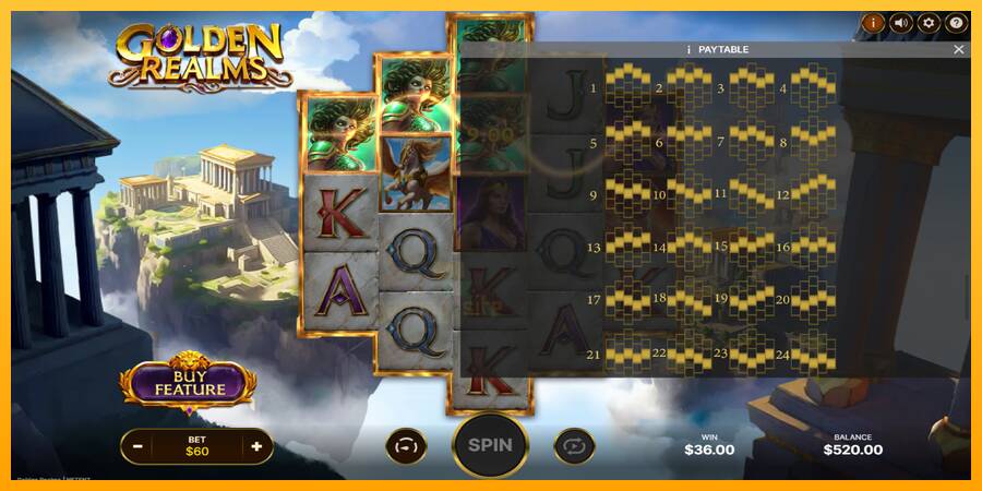 Golden Realms gaming machine for money, picture 7