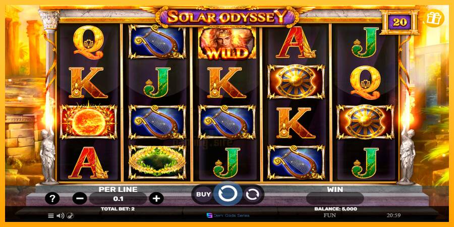 Solar Odyssey gaming machine for money, picture 1