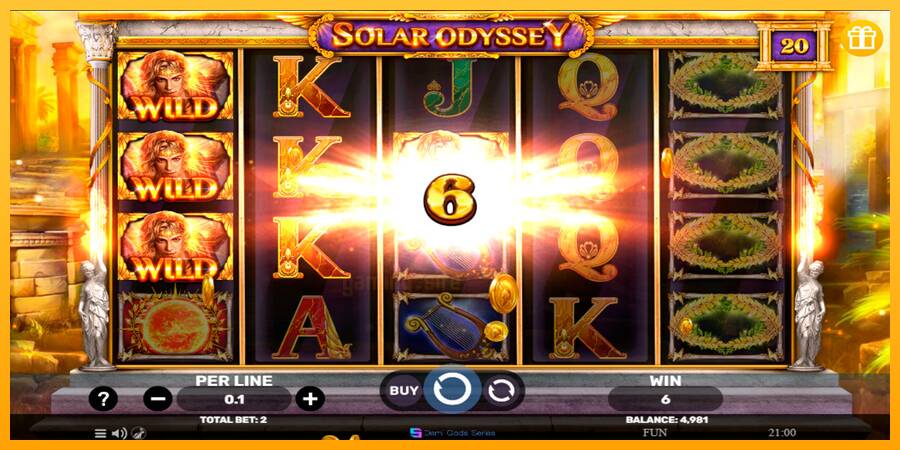 Solar Odyssey gaming machine for money, picture 3