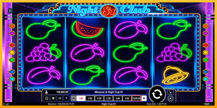 Night Club 81 gaming machine for money, picture 2