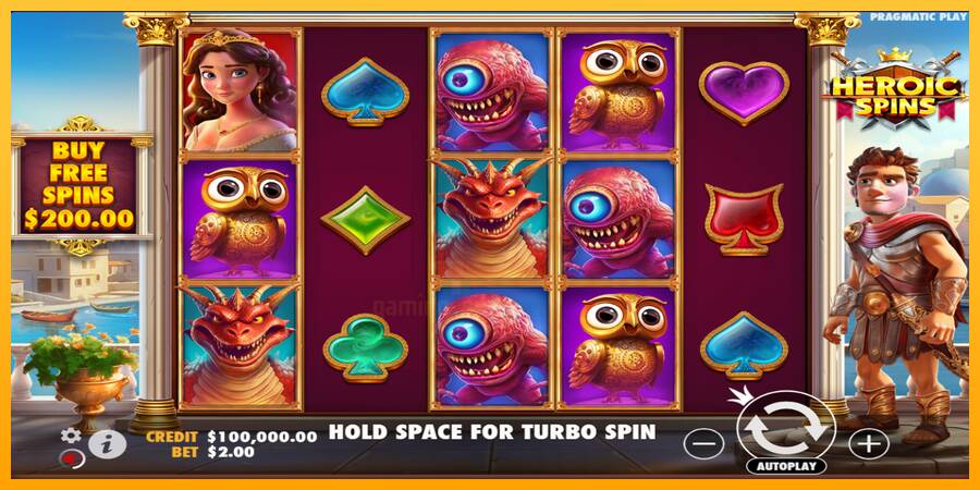 Heroic Spins gaming machine for money, picture 2