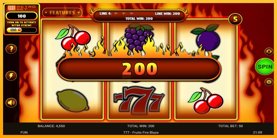 777 - Fruits Fire Blaze gaming machine for money, picture 3